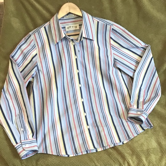 Orvis Tops - Orvis carefree striped button down shirt
